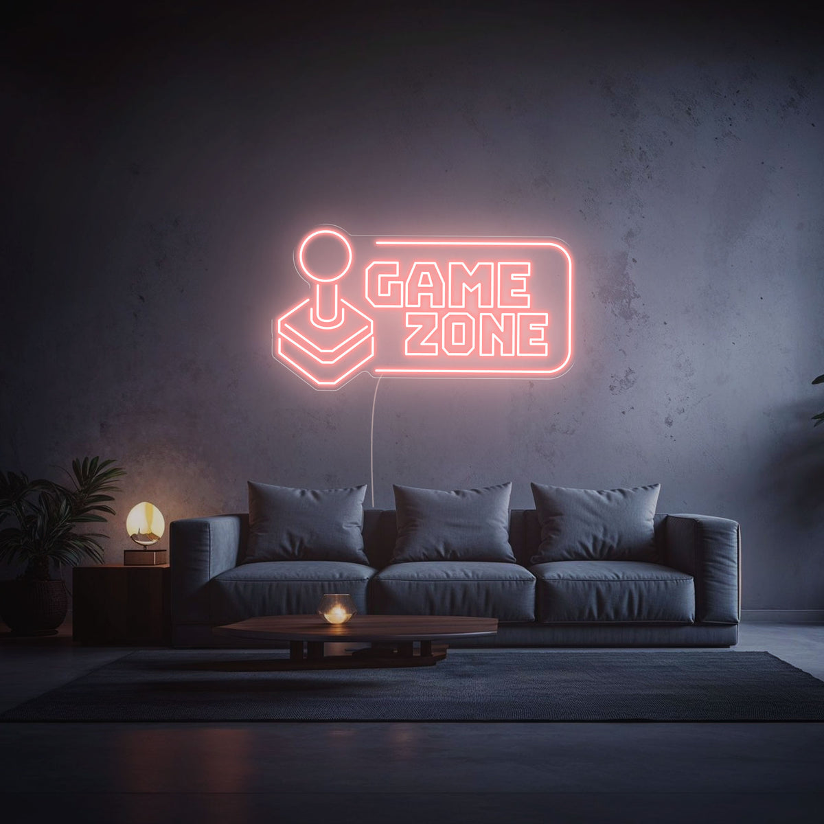 neon game zone rose pale