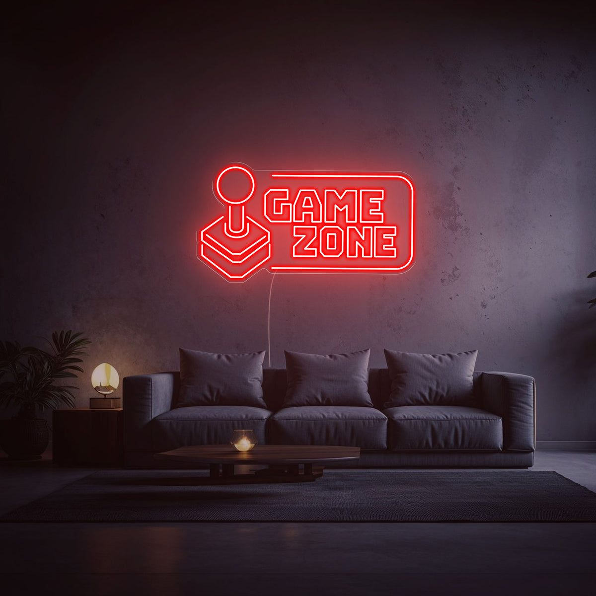neon game zone rouge