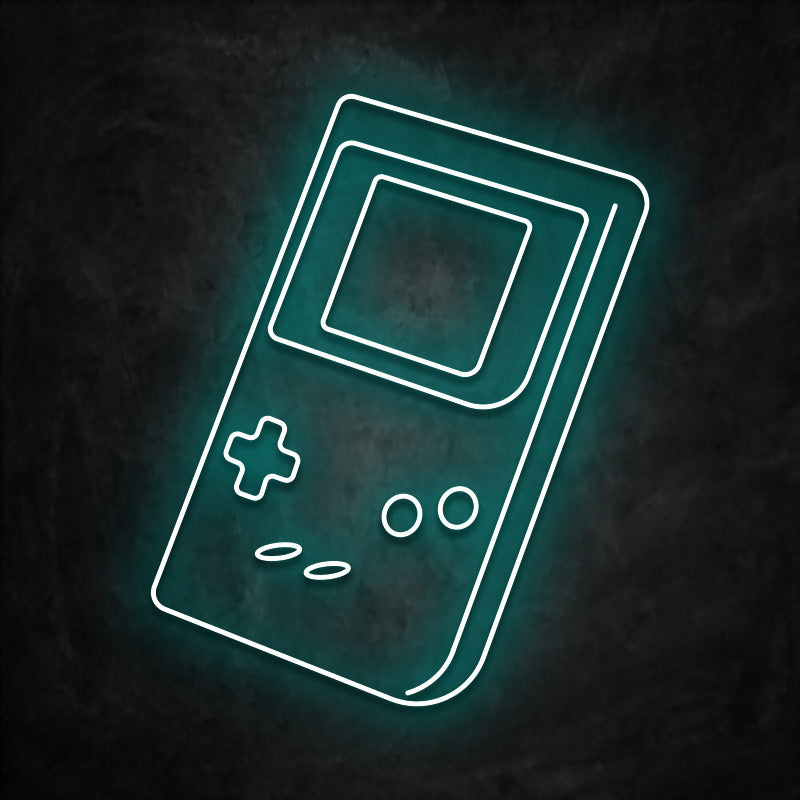 neon gameboy  bleu ciel