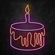 néon led gateau anniversaire