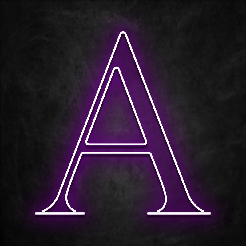 neon alpha grec violet