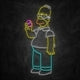 neon homer simpson