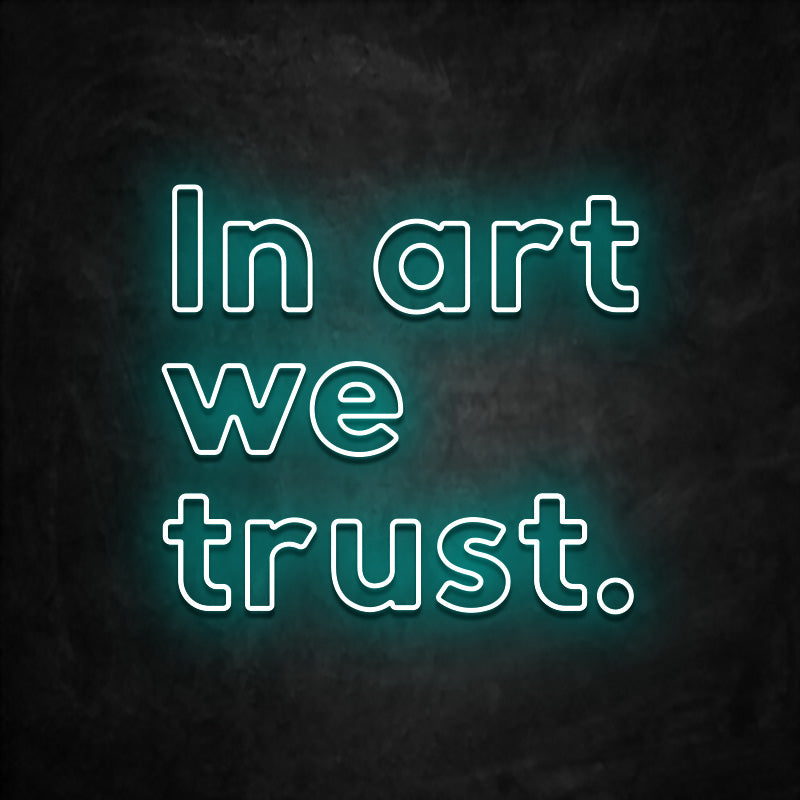 neon in art we trust bleu ciel