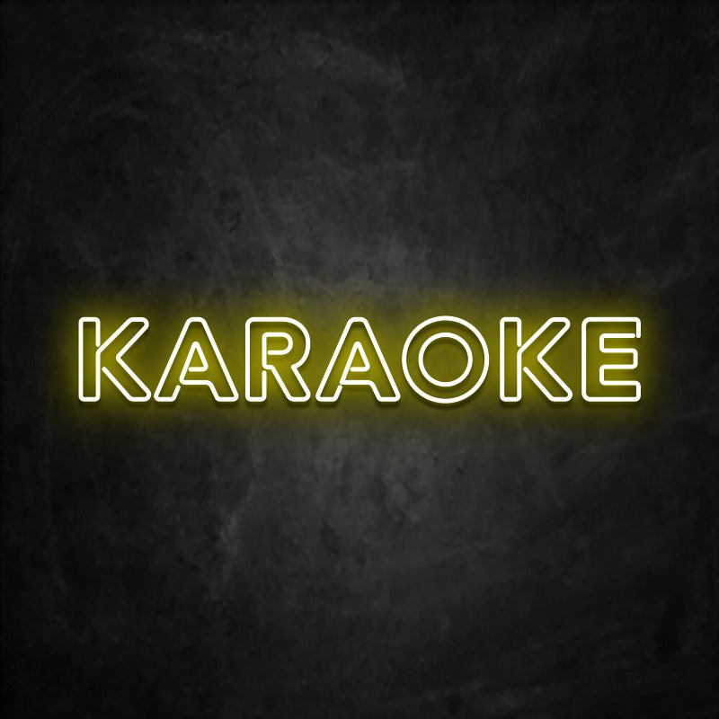 neon karaoke jaune