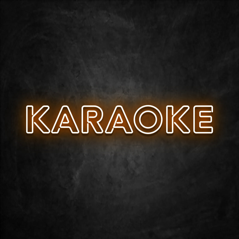 neon karaoke orange