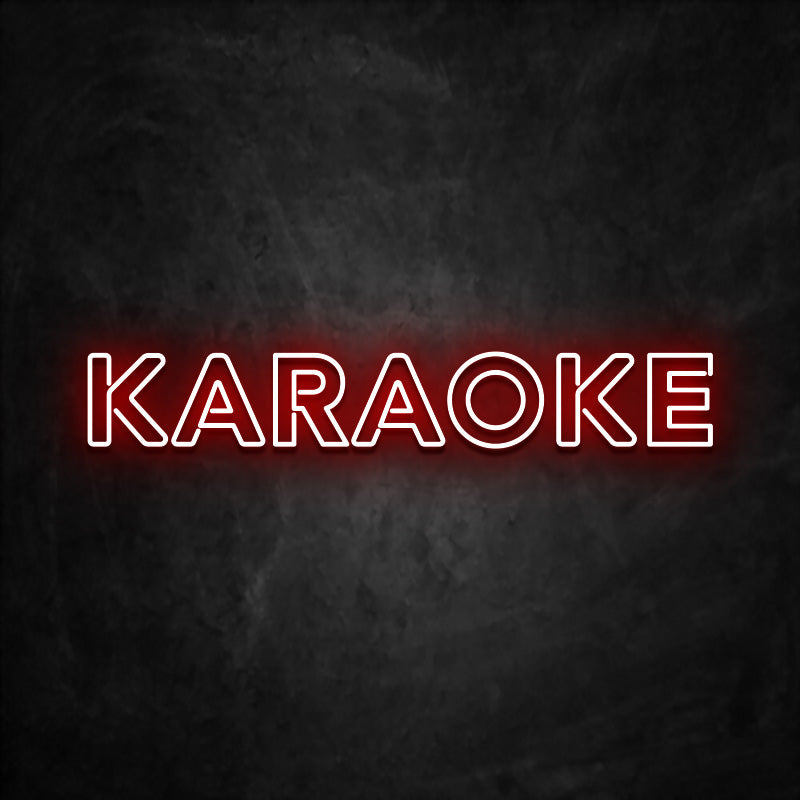 neon karaoke rouge