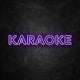 neon karaoke violet