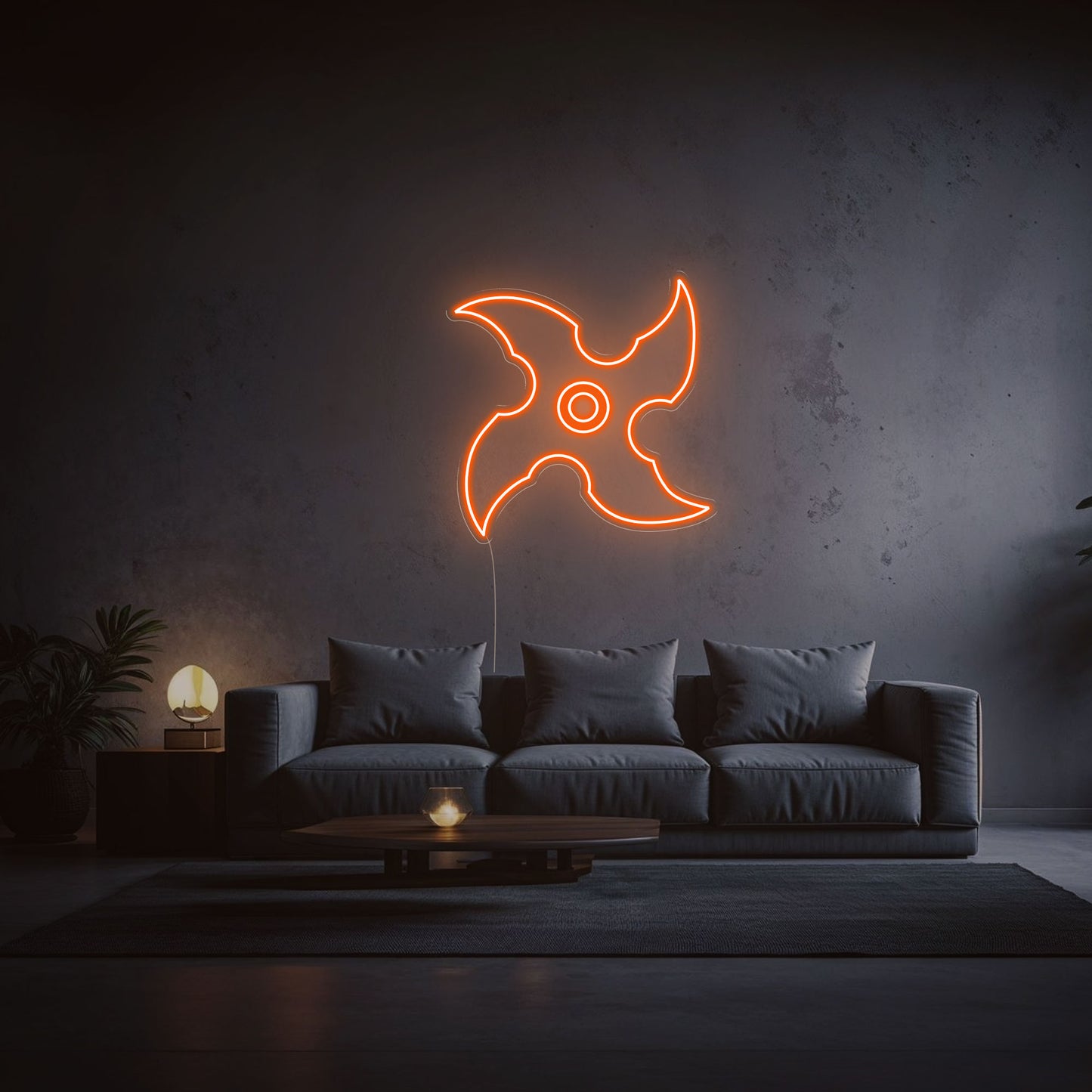 neon kunai orange