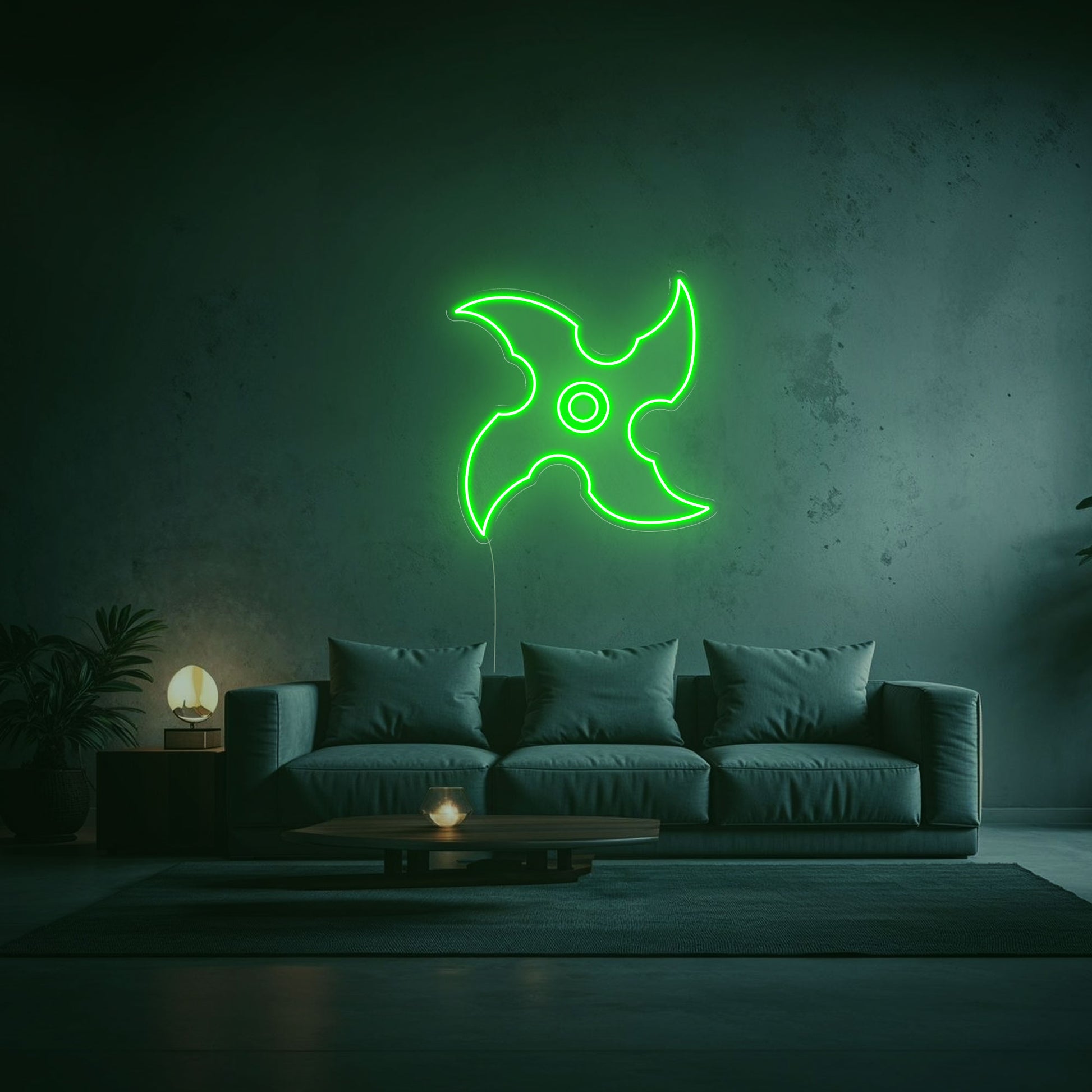 neon kunai vert