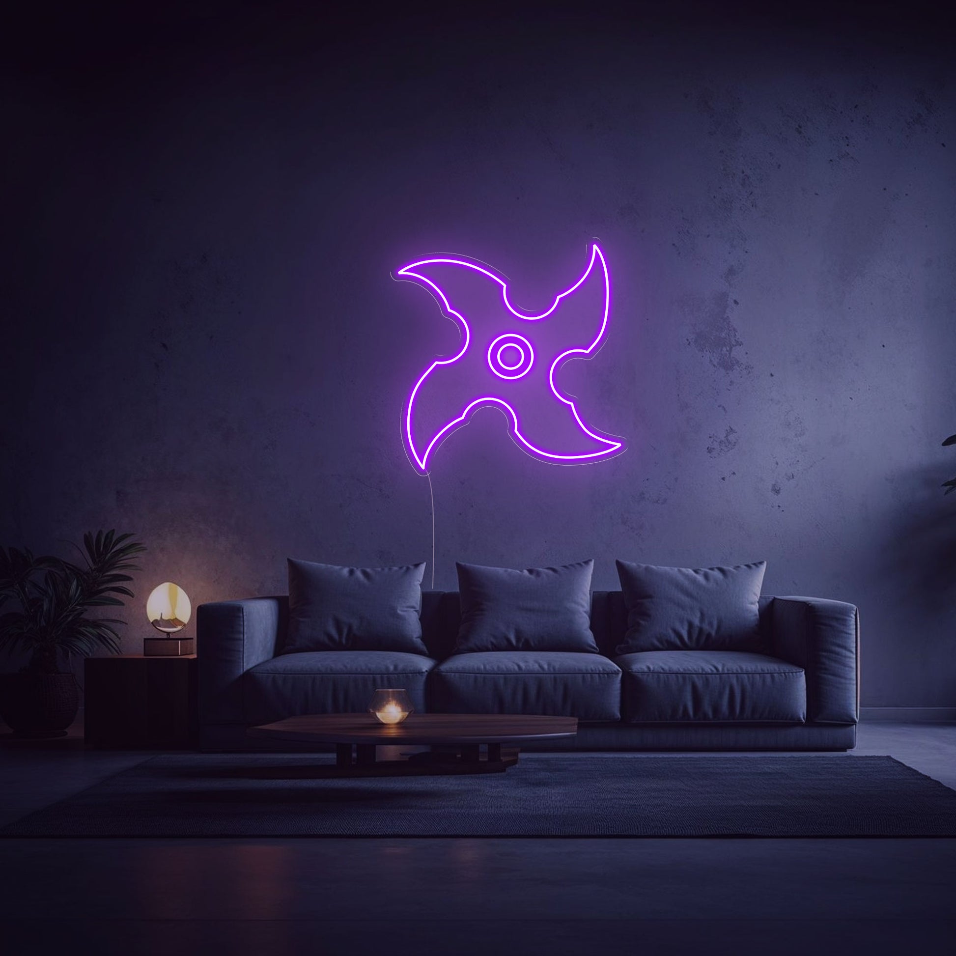 neon kunai violet