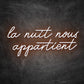 Néon La Nuit Nous Appartient orange