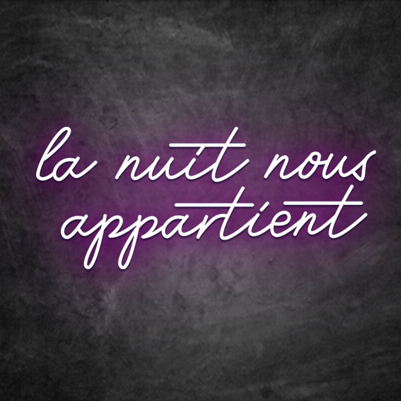 Néon La Nuit Nous Appartient rose