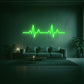 neon-led-cardiogramme vert