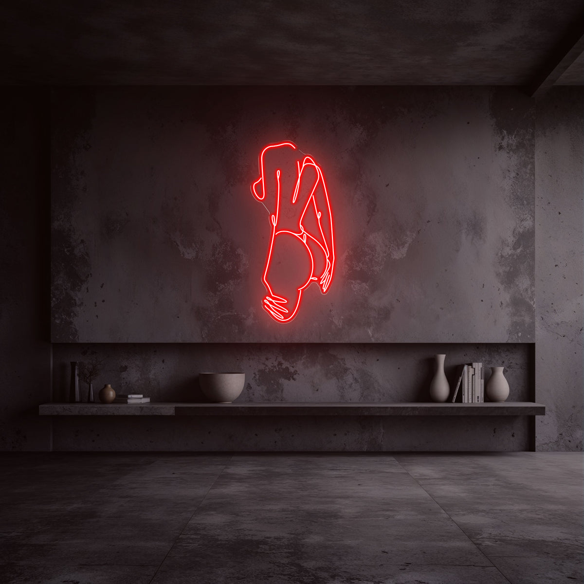 neon-led-femme-dos-nue-rouge