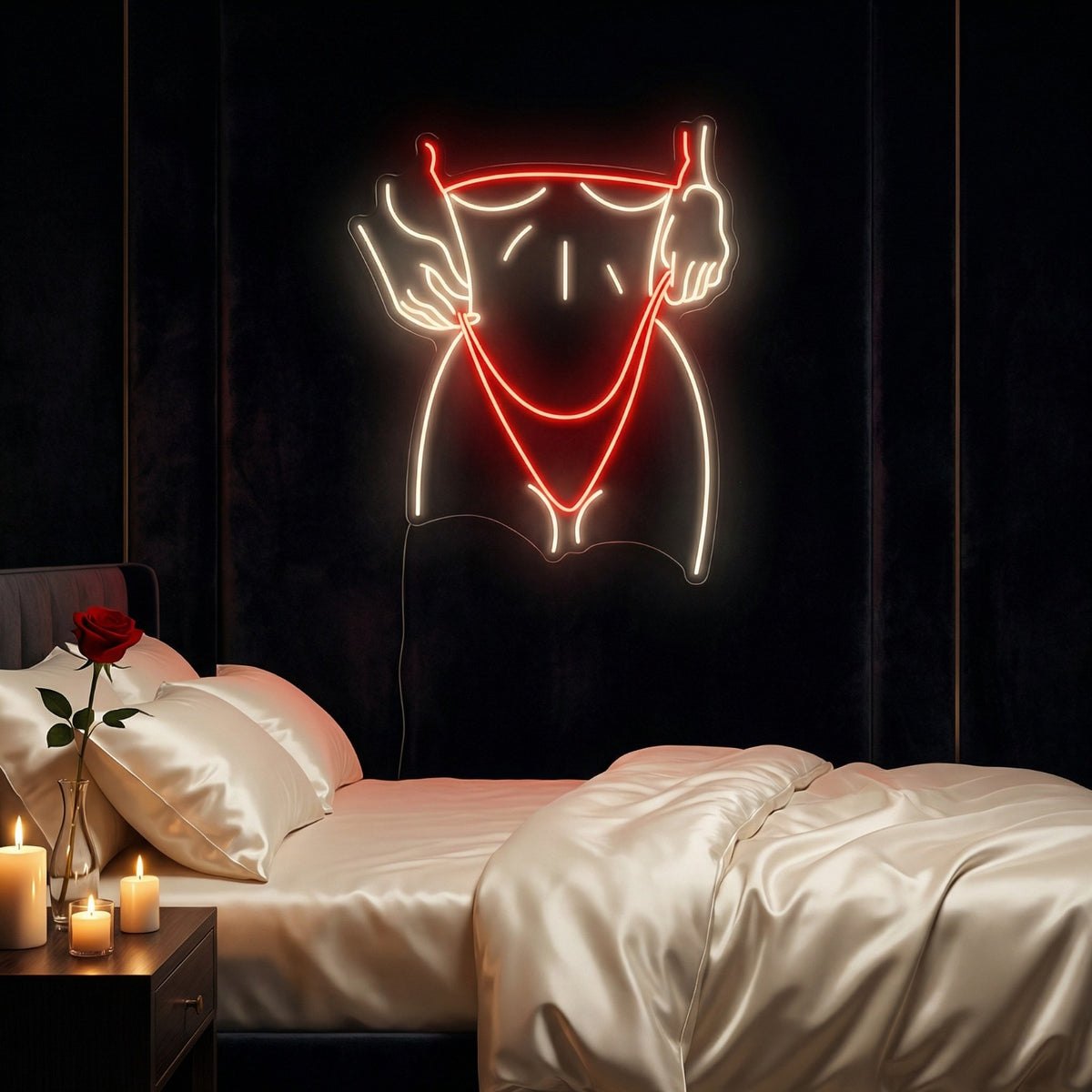 neon led femme sexy deco
