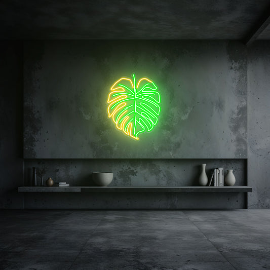 neon-led-feuille-vert