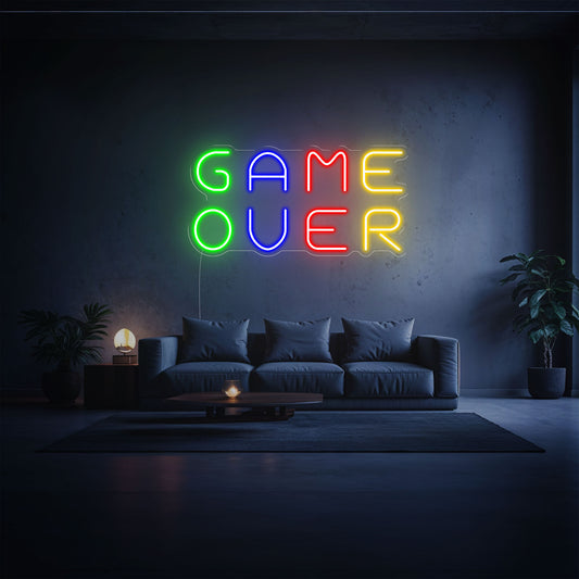 néon led game over