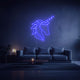 neon led licorne bleu
