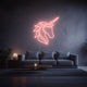 neon led licorne rose pale