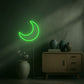 neon led lune vert