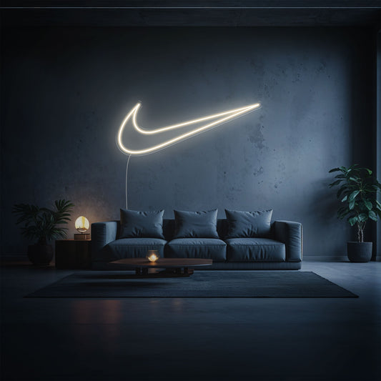 néon led nike blanc chaud