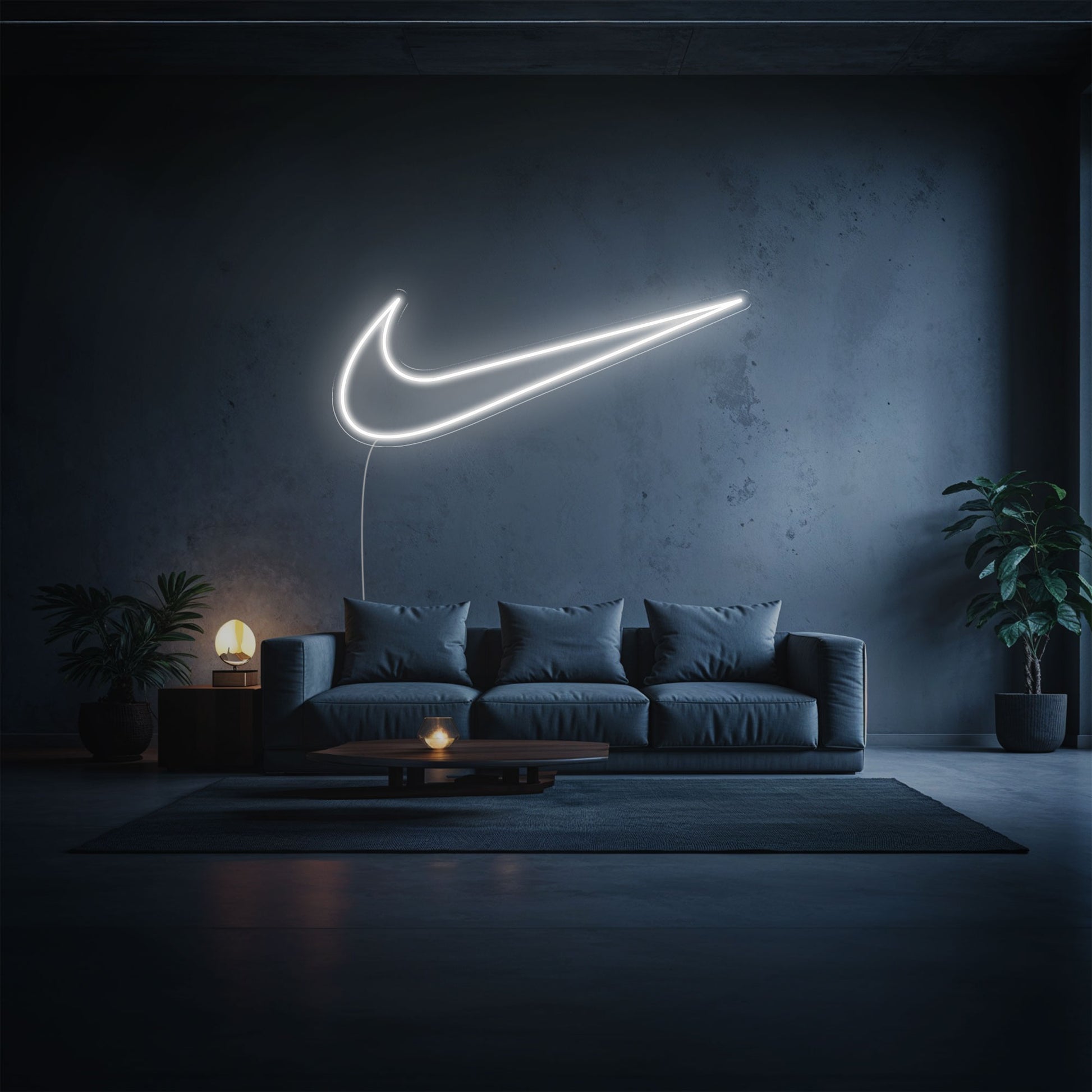 néon led nike blanc