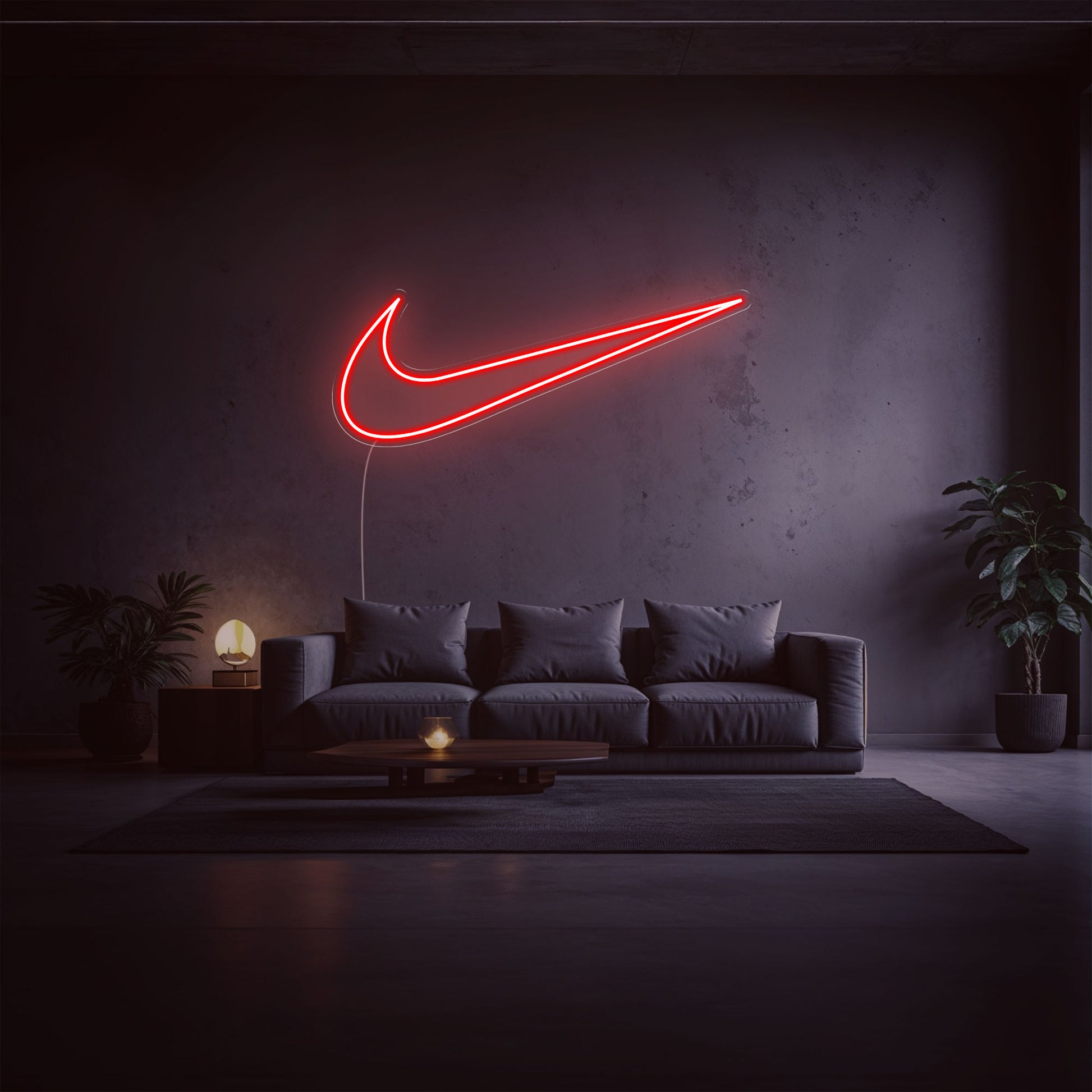 néon led nike rouge