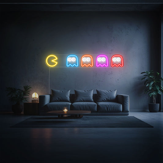 neon led pacman