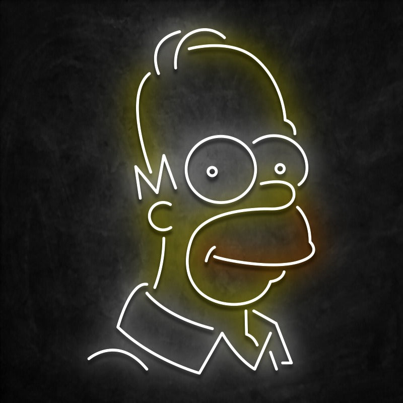 neon led homer simpson