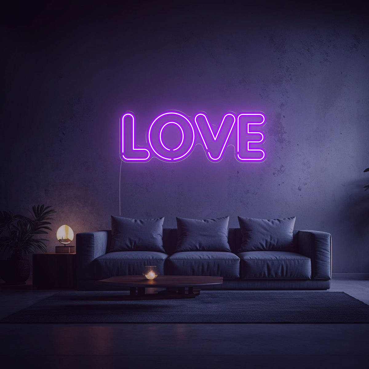 neon love violet