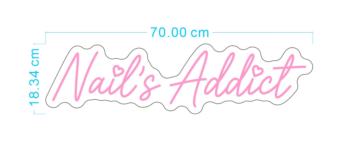 Néon Nail's Addict ( Rose Pâle)