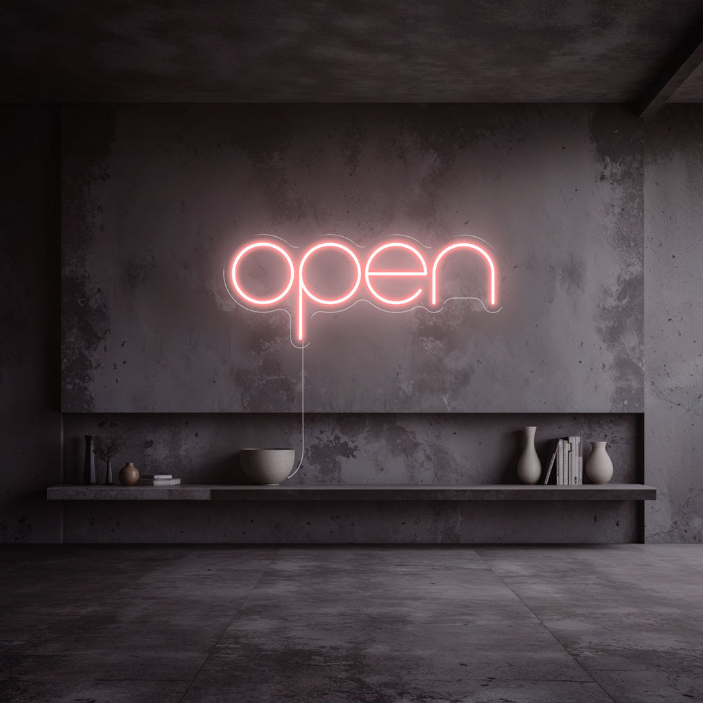 neon open rose pale