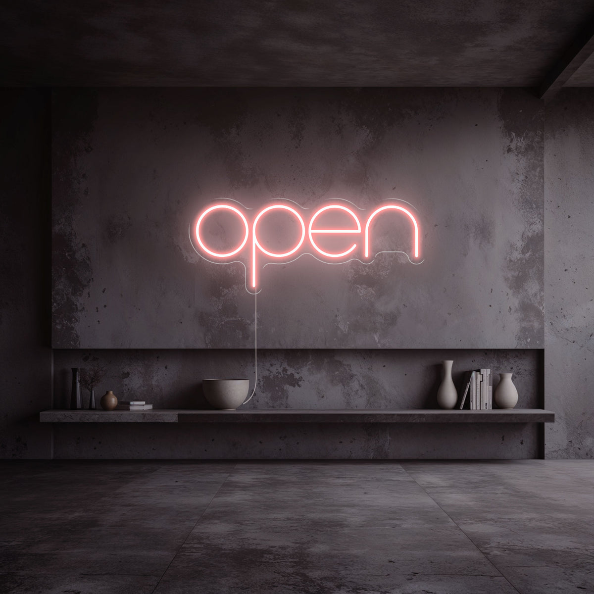 neon open rose pale