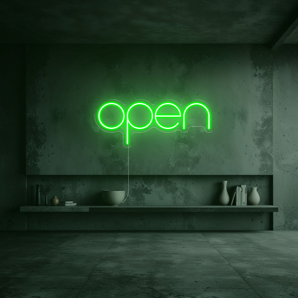 neon open vert