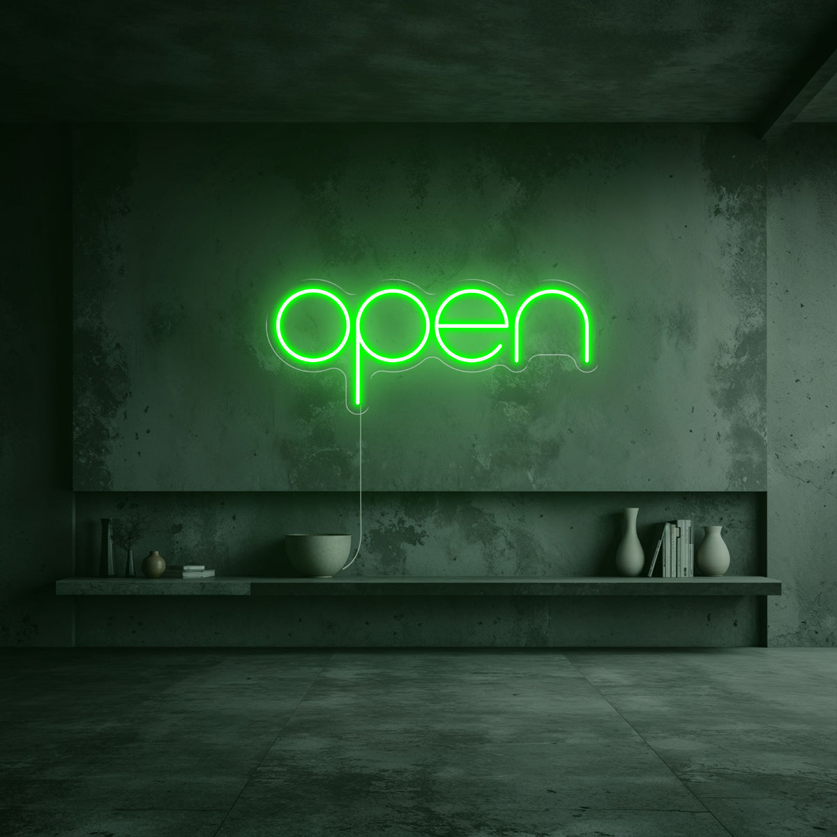 neon open vert