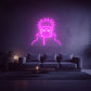 neon pain rose