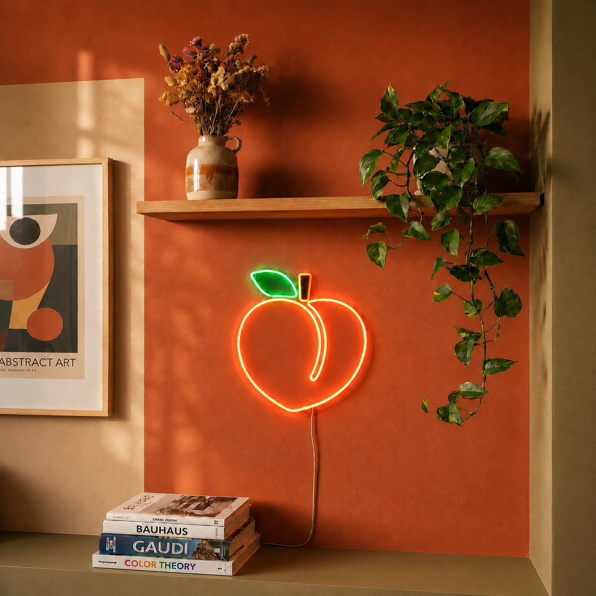 neon peche fruit