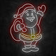 néon pere noel