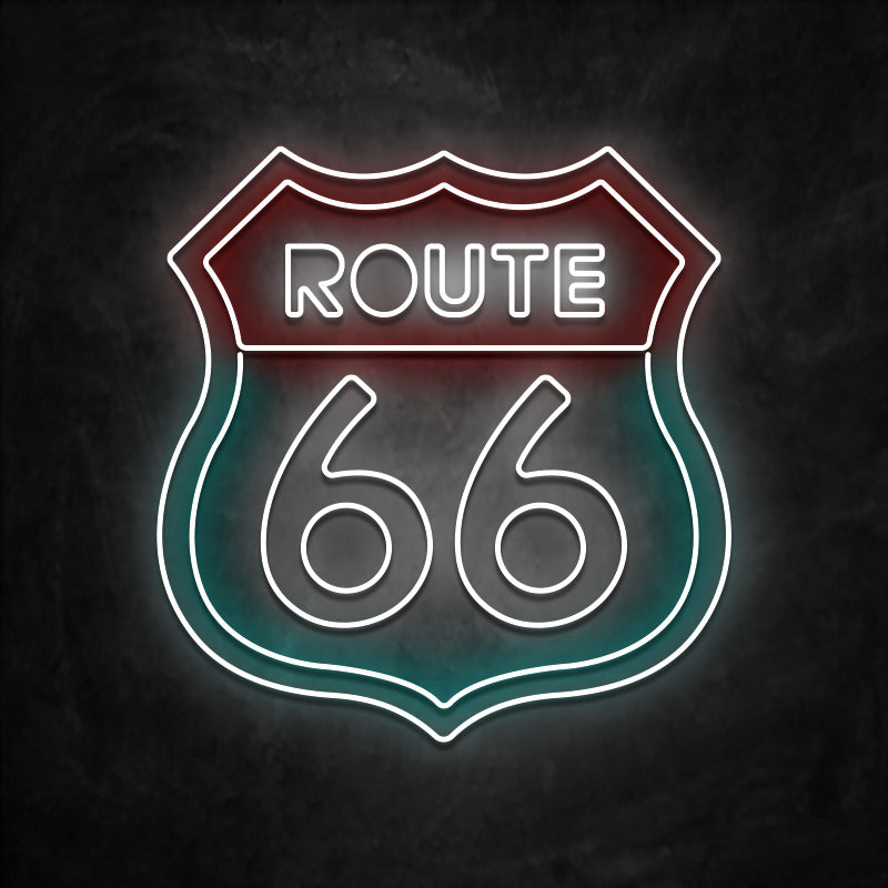 neon-route-66-rouge-bleu-ciel