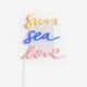 neon sun sea love fond blanc