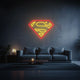 neon led superman