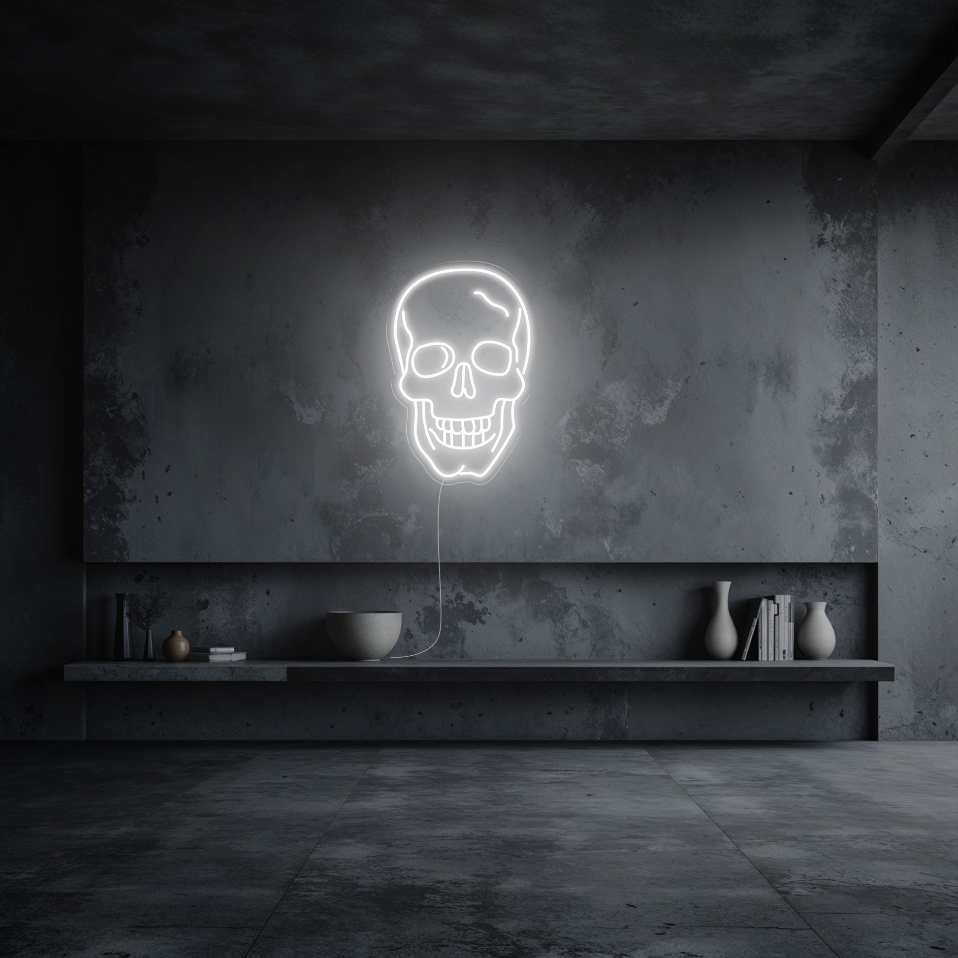 neon-tete-de-mort-blanc