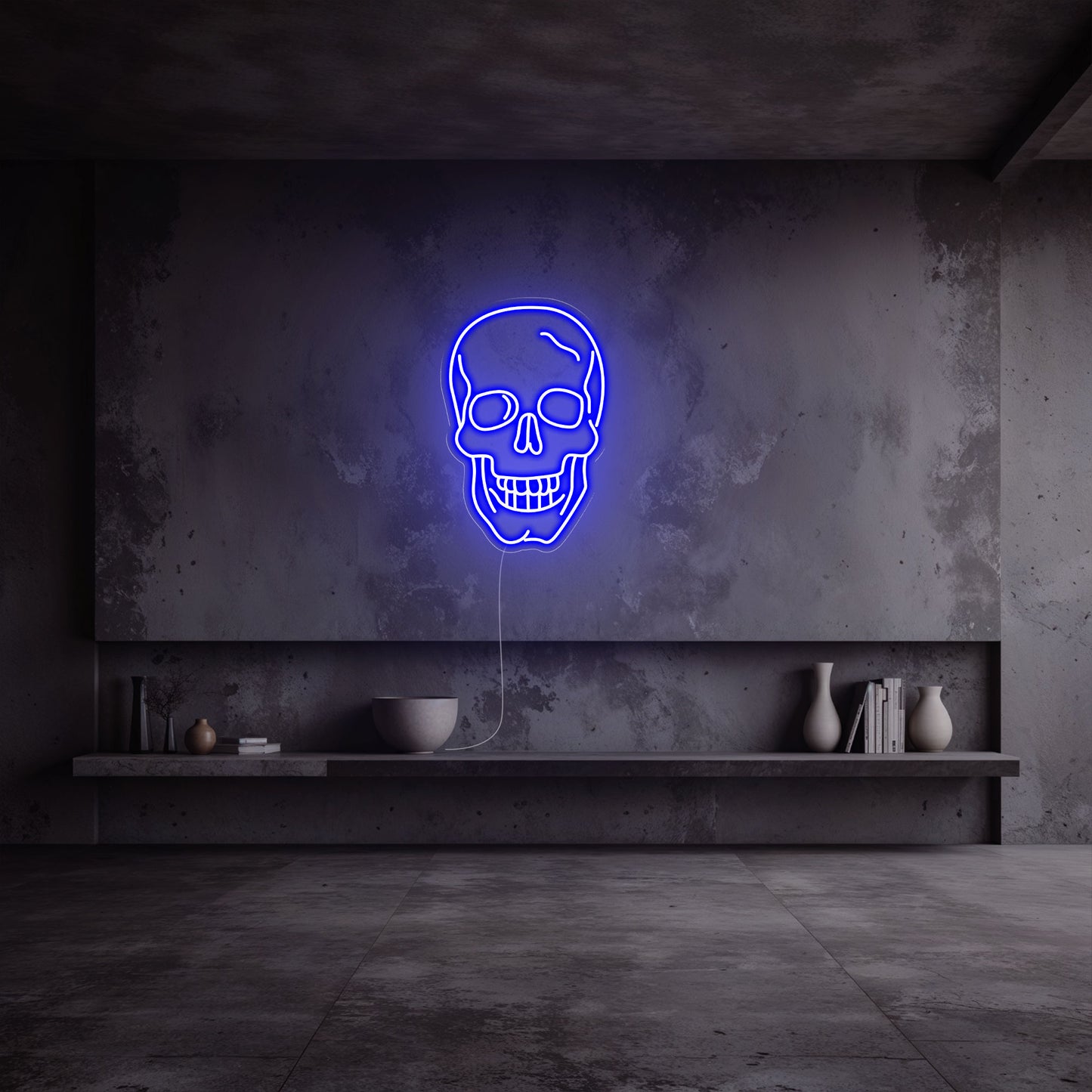 neon-tete-de-mort-bleu