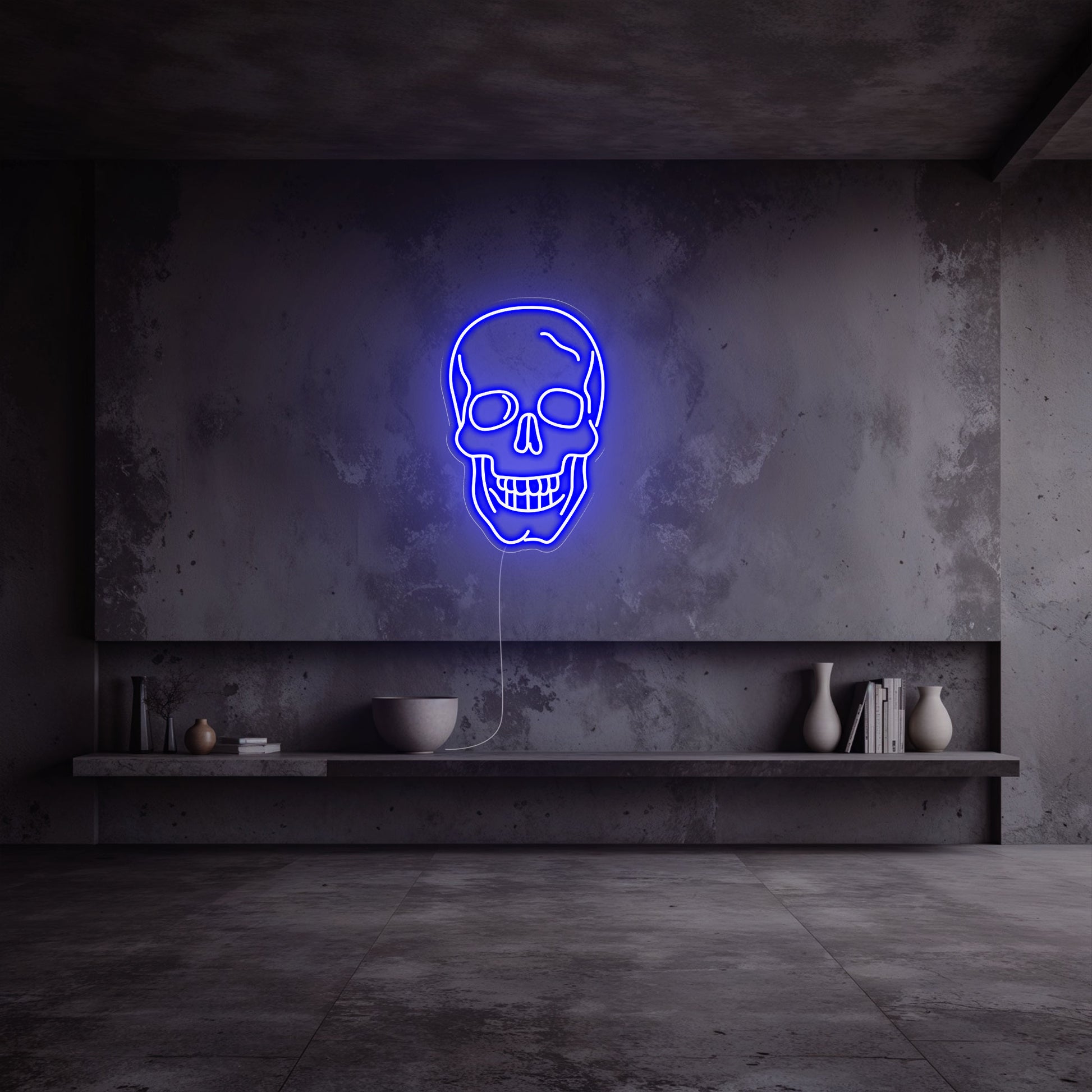 neon-tete-de-mort-bleu