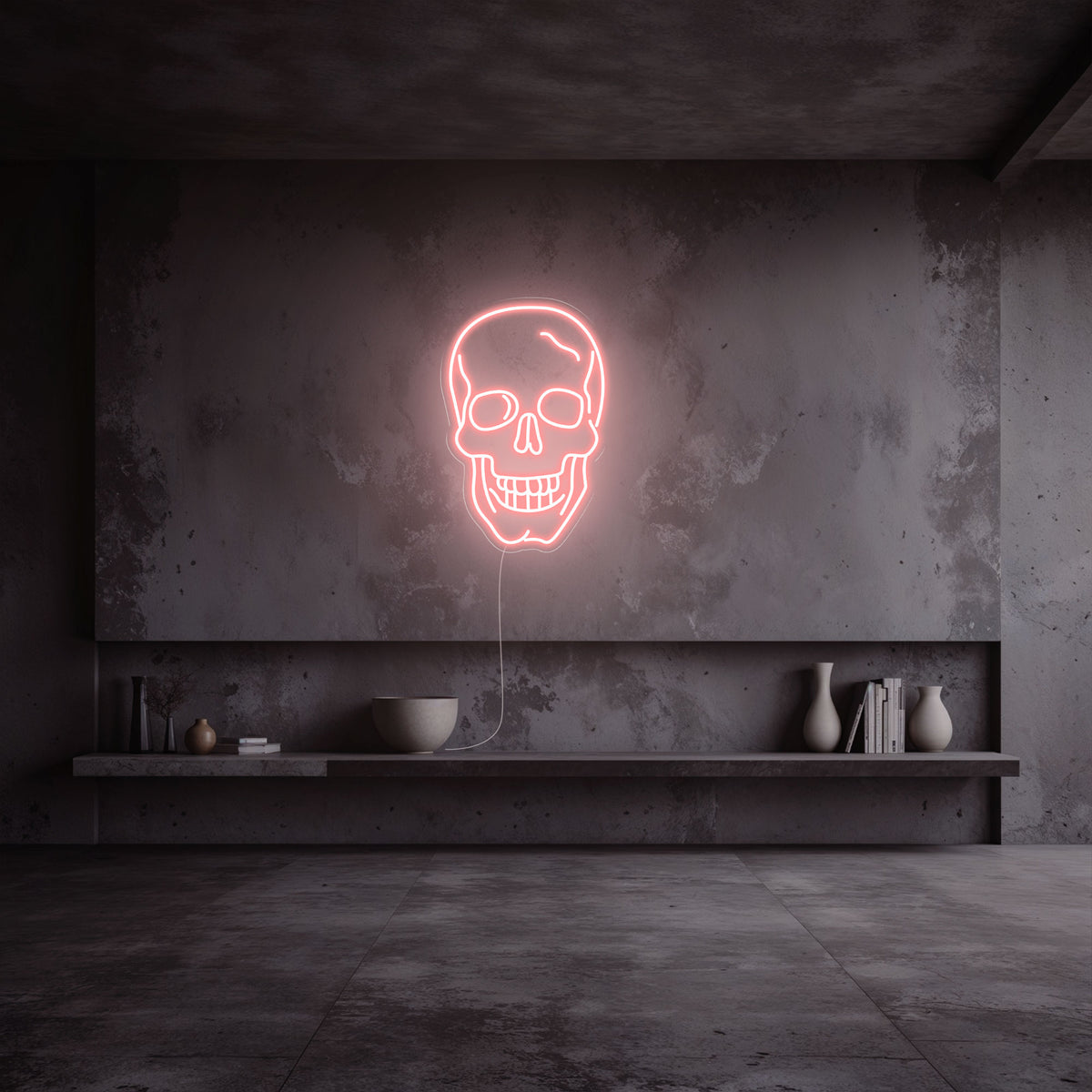 neon-tete-de-mort-rose-pale