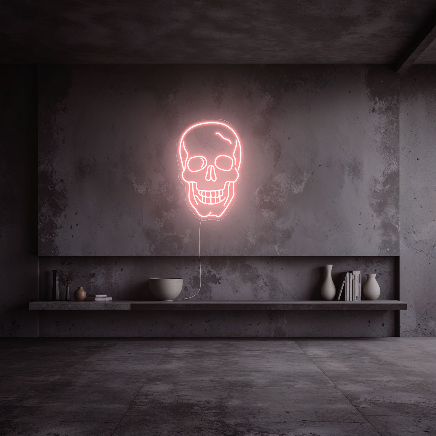 neon-tete-de-mort-rose-pale