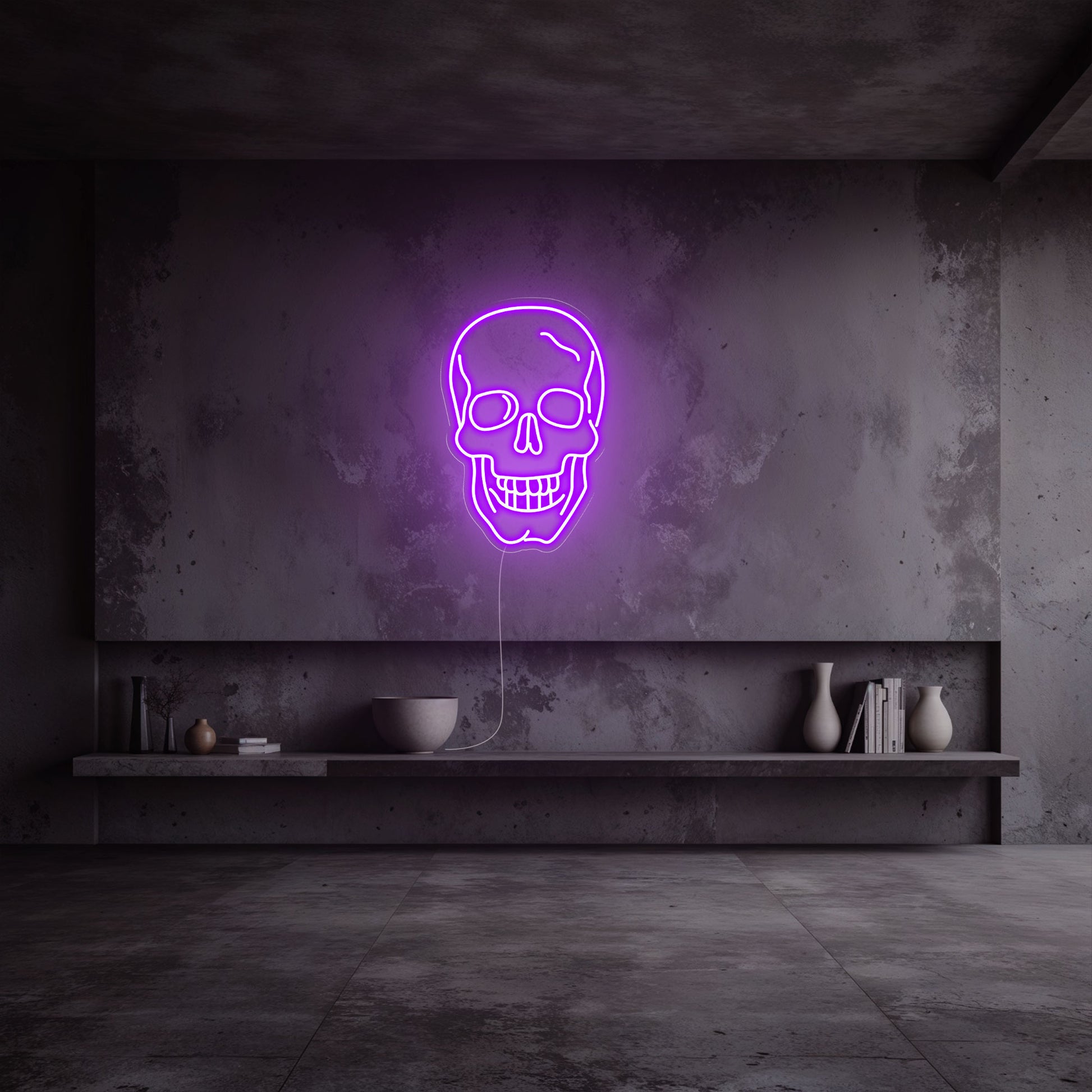 neon-tete-de-mort-violet