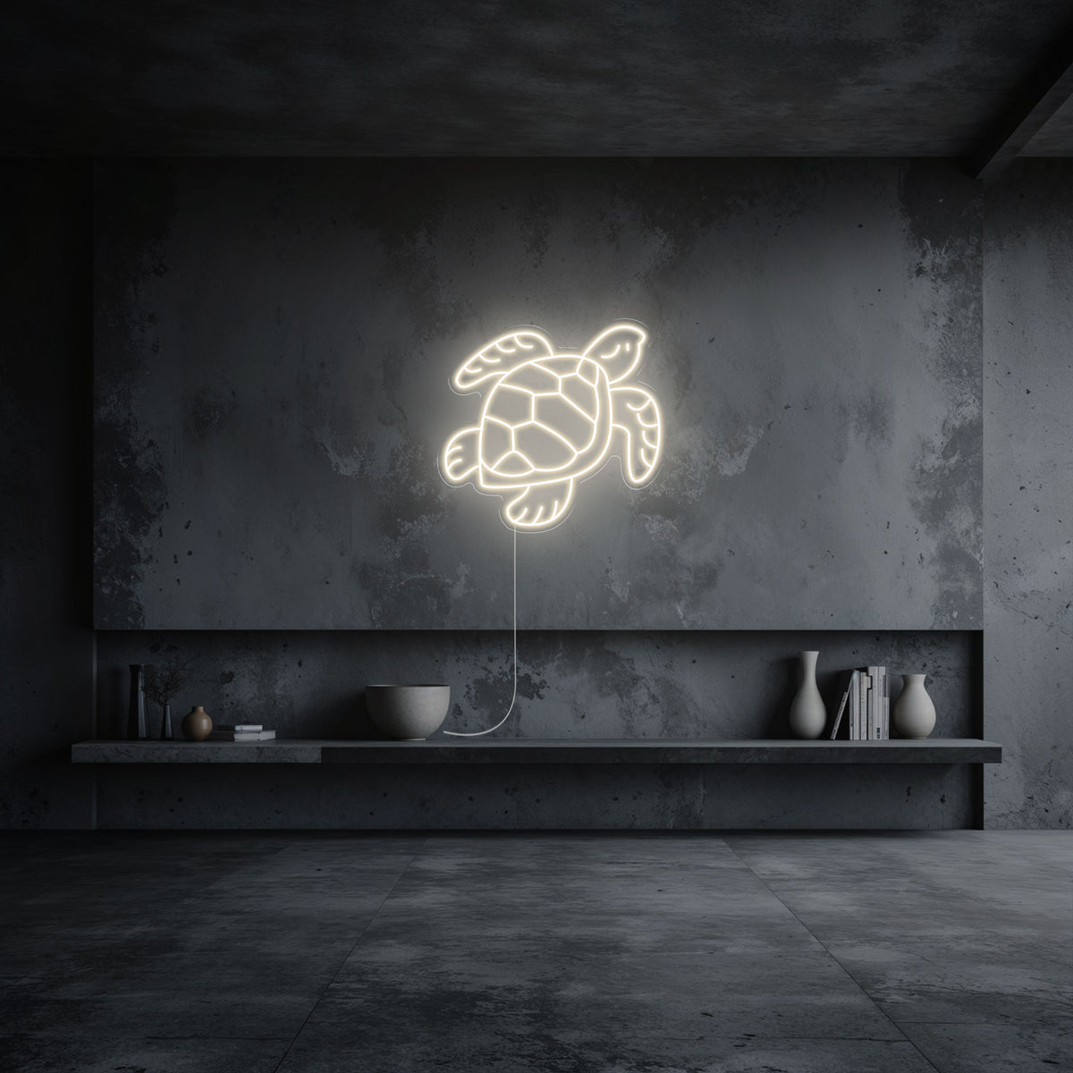 neon tortue blanc chaud