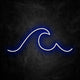 neon vague bleu