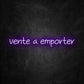 neon vente a emporter violet